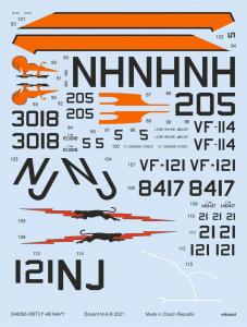 1:48 F-4B NAVY Decals for TAMIYA