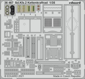 Eduard 1:35 Kettenkraftrad Detail set for Tamiya kit