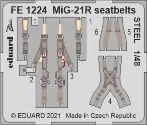 1:48 MiG-21R seatbelts for Eduard kit