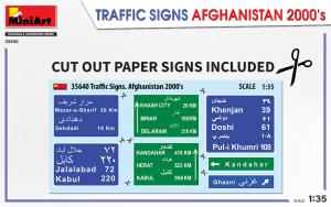 1:35 Traffic Signs. Afghanistan 2000's
