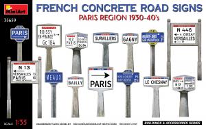 1:35 French Concrete Road Signs 1930-40