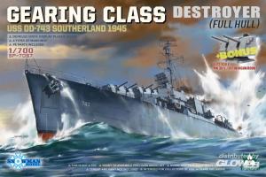 1:700 Gearing Class Destroyer Uss Dd-743