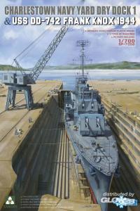 1:700 DRY DOCK 1 & USS DD-742 FRANK KNOX