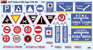 1:35 ITALIAN TRAFFIC SIGNS 1930-40s