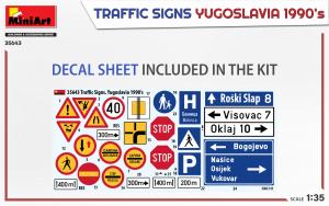 1:35 Traffic Signs. Yugoslavia 1990's