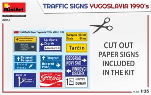 1:35 Traffic Signs. Yugoslavia 1990's