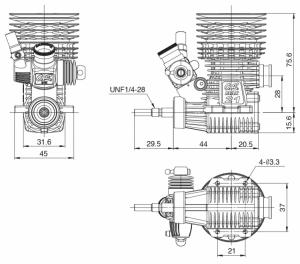 O.S. SPEED R2104 On-Road 16% Euro/Combo Set