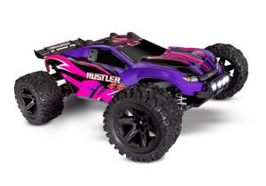 Traxxas Rustler 4x4 XL-5 1/10 RTR TQ LED RC-auto + akku ja laturi TRX67064-61
