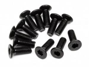 HPI Racing  FLAT HEAD SCREW M2.6X8MM(HEX SOCKET/12 PCS) 94154