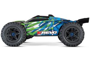 Traxxas E-Revo 1/10 Monster/Truggy RC-auto ilman akkua ja laturia TRX86086-4
