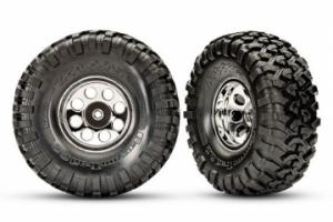 Traxxas Tires & Wheels 2.2 Canyon Trail 5.3 Classic Chrome (för 8255A Axel) (2) TRX8184