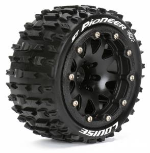 Tires & Wheels ST-PIONEER 1/10 Black Beadlock (0) Soft MFT
