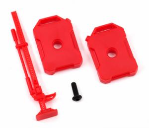 Fuel Canisters, Jack Red Land Rover Defender TRX-4M