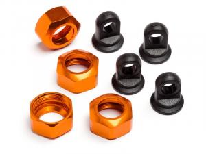 HPI Racing  Shock Caps For 101090, 101091 and 101185 Trophy Series 4Pcs (Orange) 101752