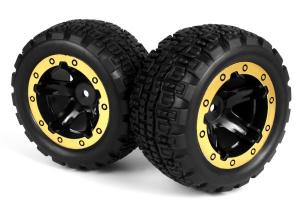 Slyder ST Wheels/Tires Assembled (Black/Gold)
