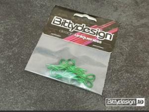 Body Clips Kit Big Scale (8) - Green
