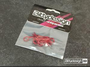 Body Clips Kit Big Scale (8) - Red