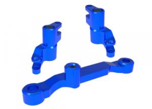 Steering Bellcranks Alu Blue Mini Maxx