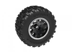 Tires & Wheels Sledgehammer/ Mini Maxx Satin Black Rear (2)