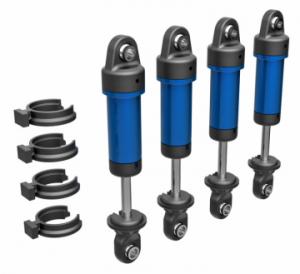 Traxxas Shocks Alu Blue Complete (w/o springs) (4) TRX-4M TRX9764-BLUE