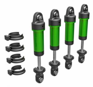 Traxxas Shocks Alu Green Complete (w/o springs) (4) TRX-4M TRX9764-GRN