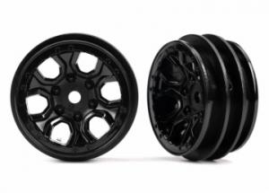 Traxxas Wheels Spider Black 1.0" (2) TRX9770