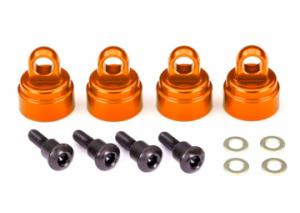 Traxxas Shock Caps Orange Aluminium (4) Ultra-Shocks TRX3767T