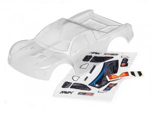 CLEAR SHORT COURSE BODY WITH DECALS (ION SC)