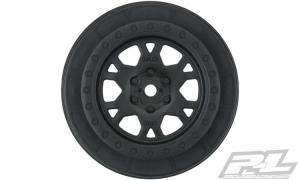 Impulse Black Wheels  2.2"/3.0" (2) for Slash 4WD