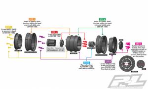 Carbine 1.9" Black Dually Wheels for Crawlers F/R