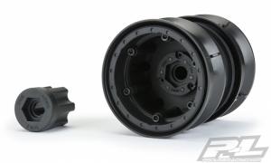 Carbine 1.9" Black Dually Wheels for Crawlers F/R