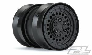 Carbine 1.9" Black Dually Wheels for Crawlers F/R