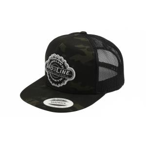 Pro-Line Manufactured Dark Camo Trucker Snapback Hat (One Size Fits Most)