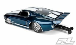 1967 Ford Mustang Clear Body for No Prep Drag Car, Slash 2wd Drag Car