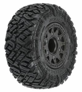 Icon SC 2.2"/3.0" M2 (Medium) All Terrain Tires Mounted on Raid Black 6x30 Removable 12mm Hex Wheels (2) for SlashÂ® 2wd & SlashÂ® 4x4 FR