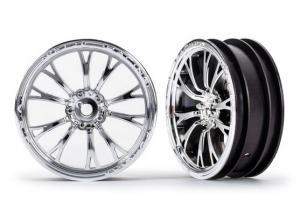 Traxxas Wheels Front Krom (2)  Drag Slash TRX9472R
