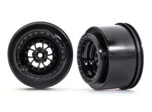Traxxas Wheels Rear Black (2)  Drag Slash TRX9473