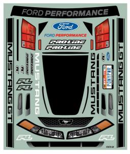 1999 Ford® Mustang Clear Body for Slash 2wd Drag Car