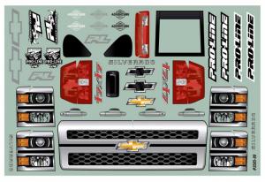 2015 Chevrolet Silverado Body for 353mm Wheelbase Crawlers