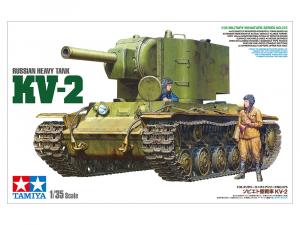 Tamiya 1/35 RUSSIAN HEAVY TANK KV-2 pienoismalli