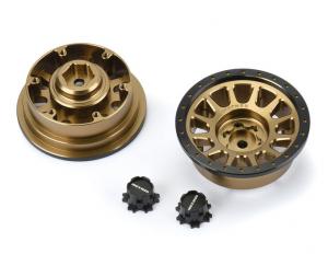 Method 305 NV Bronze 2.9" Aluminum Wheel Faces (2) for Axial SCX6 Stock F/R