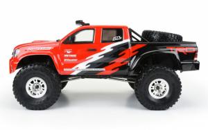 2015 Toyota Tacoma TRD Pro Clear Body with Scale Molded Accessories for 12.3" (313mm) Scale Crawlers