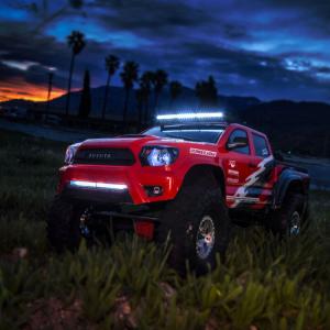 2015 Toyota Tacoma TRD Pro Clear Body with Scale Molded Accessories for 12.3" (313mm) Scale Crawlers