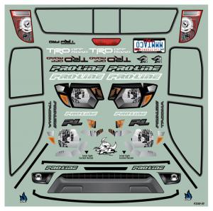2015 Toyota Tacoma TRD Pro Clear Body with Scale Molded Accessories for 12.3" (313mm) Scale Crawlers