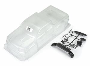 2015 Toyota Tacoma TRD Pro Clear Body with Scale Molded Accessories for 12.3" (313mm) Scale Crawlers