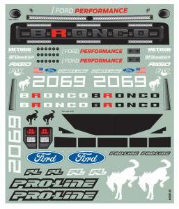 Ford® Bronco R Clear Body for Slash 2wd and Slash 4x4 (with extended body mounts)