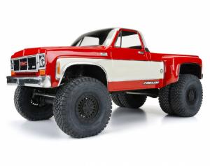 1973 GMC Sierra 3500 Clear Body for 313mm Scale Crawlers with Carbine Dually Wheels
