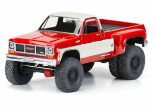 1973 GMC Sierra 3500 Clear Body for 313mm Scale Crawlers with Carbine Dually Wheels