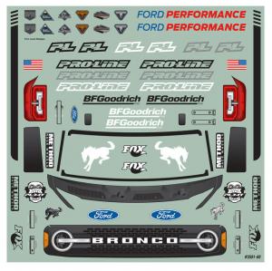 2021 Ford Bronco Clear Body for Stampede, Granite & Vorteks (with extended body mounts)