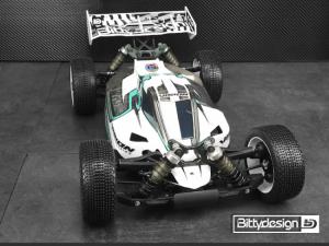 Body VISION 1/8 Buggy Mugen MBX8E Eco (Clear) Pre-Cut